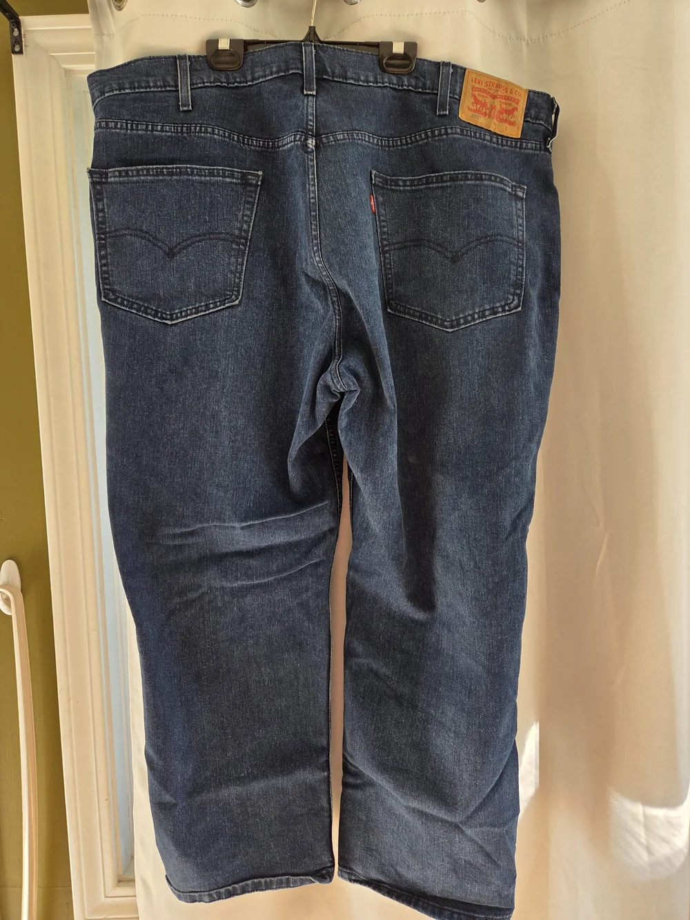 Men's Levi's 559 Relaxed Straight Fit Jeans Dark Wash 46x30 Big & Tall